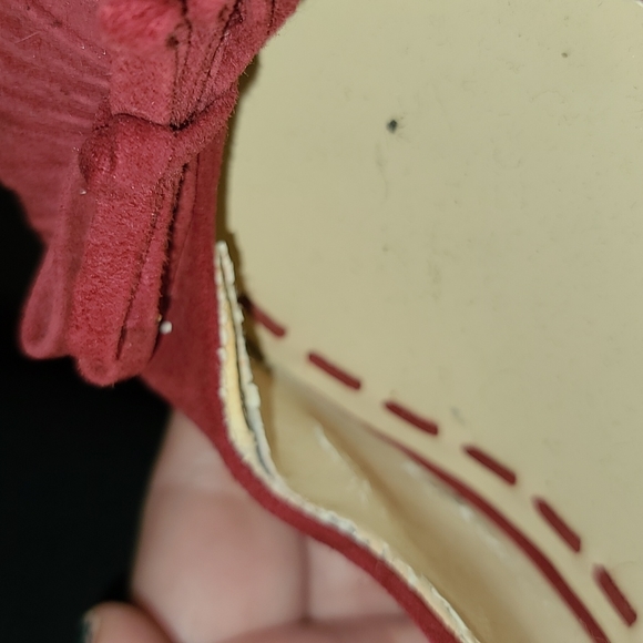 Enzo Anglioline burgundy suede pumps - Picture 4 of 7